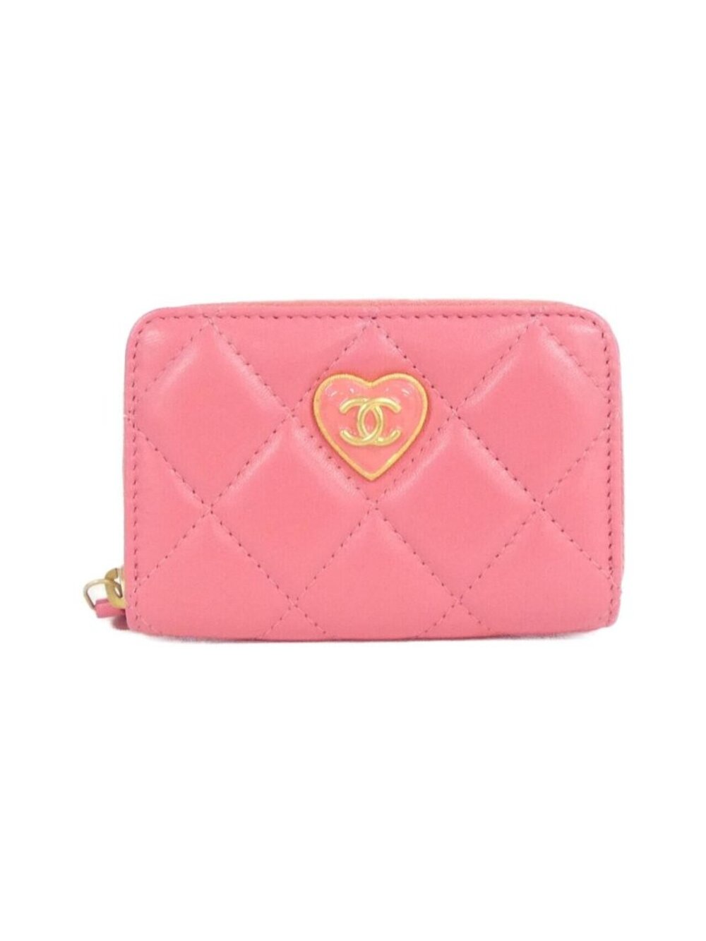 Chanel Coin Case Coin Purse Pink